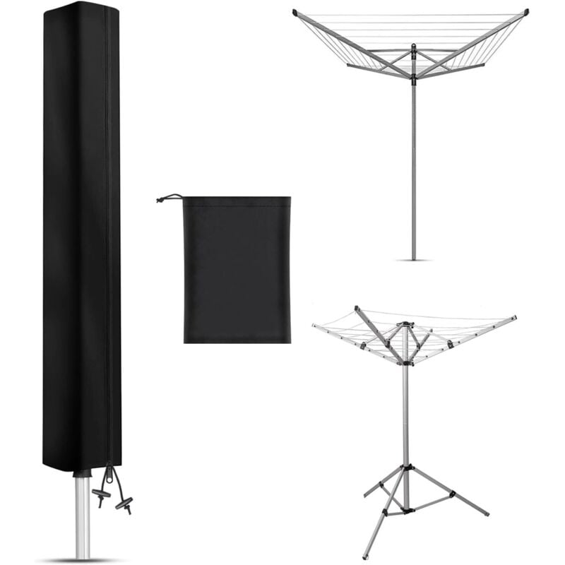 Wasserdichte Regenschirm-Trockner-Abdeckung, Wäschetrockner-Abdeckung mit Reißverschluss, 600D Oxford, winddichter Wäscheschirm-Trocknungs-Abdeckung