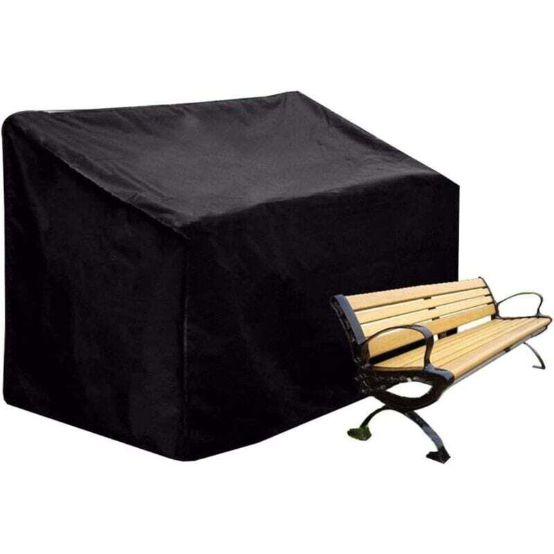 Wasserdichte Schutzhülle für Gartenmöbel, 65 x 65 x 80/120 cm, schwarz, für Gartentische, rechteckige Gartenmöbel