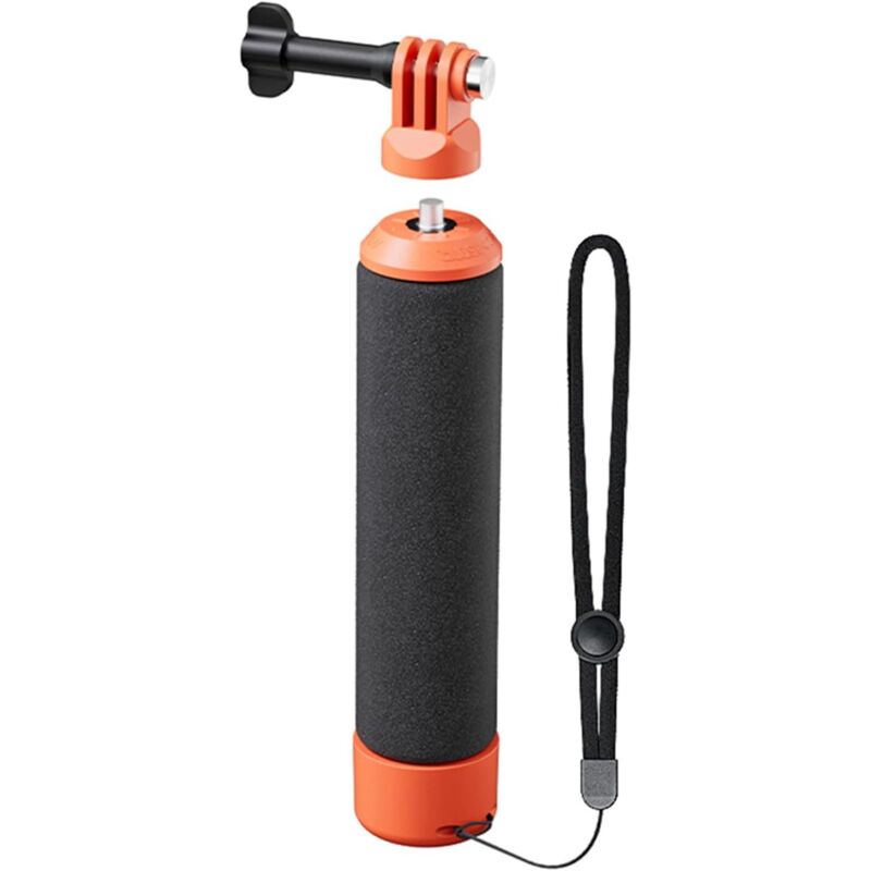 Wasserdichter Schwimmgriff für Actionkameras der Insta360/DJI-Serie, Schwimmstab, Befestigungszubehör für GoPro und andere Sportkameras, orange