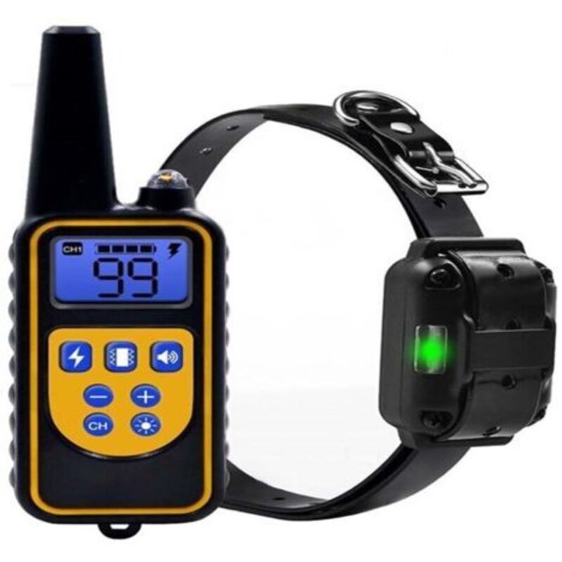 Wasserdichtes, ferngesteuertes elektrisches Hundeerziehungshalsband mit 800 m Reichweite