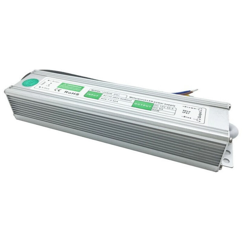 Trade Shop Traesio - Trade Shop - netzteiltransformator wasserdicht 12V IP67 led strip schalter -