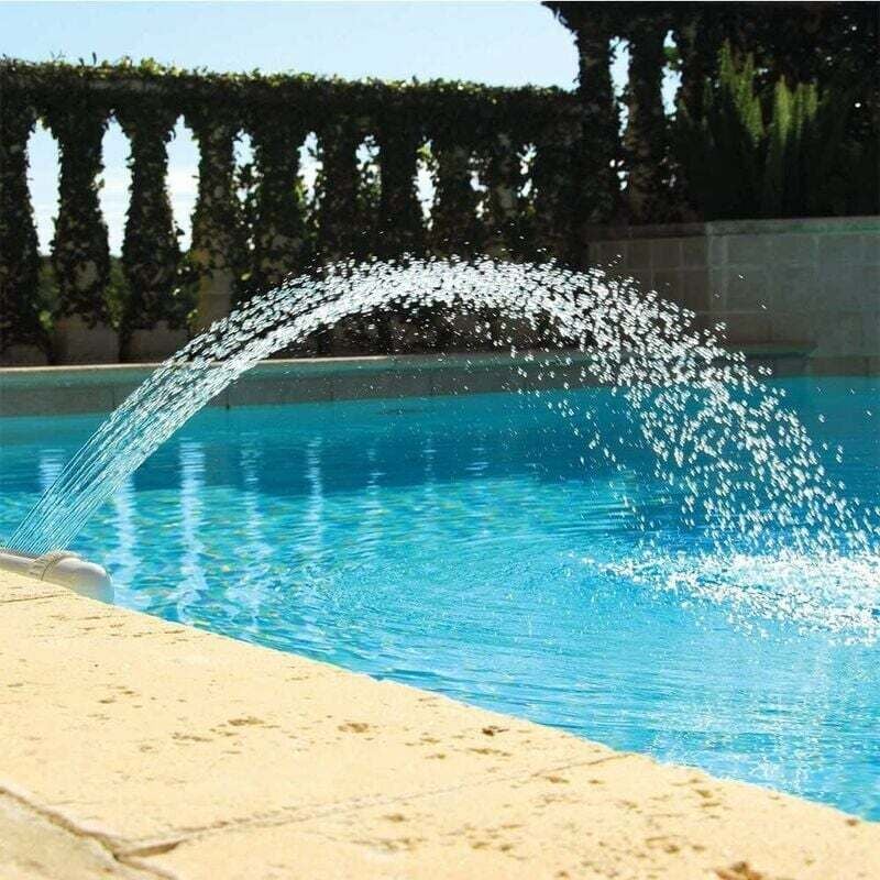 Poolbrunnen Kaskade, Überirdischer Pool Wasserfall, Outdoor Pool Accessoire, Pool Accessoire, Verstellbarer Teichbrunnen Wasserhahn, Pool