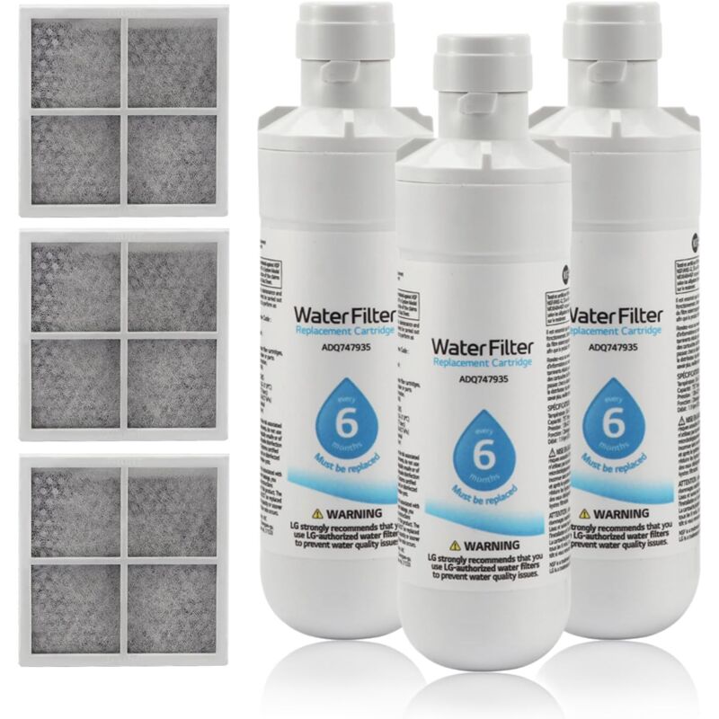 Wasserfilter für Kühlschrank, Wasserfilter und Luftfilter für Kühlschrank, Wasserfilter Geruchsfilter für Kühlschrank, Ersatzteil für Luftnetz,
