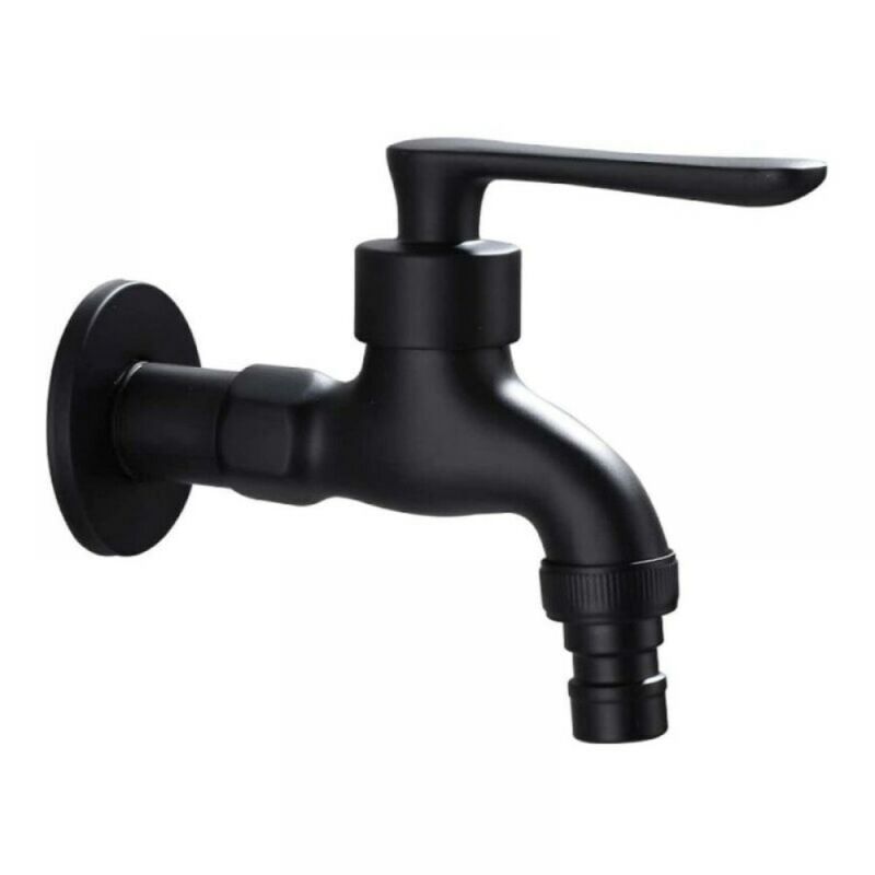 Cyslmuk - Wasserhahn für den Garten im Vintage-Stil, Kaltwasserhahn mit Einzelsteuerung (1/2 Zoll Auslässe – 1/2 Zoll Einlässe), geeignet für Garten,