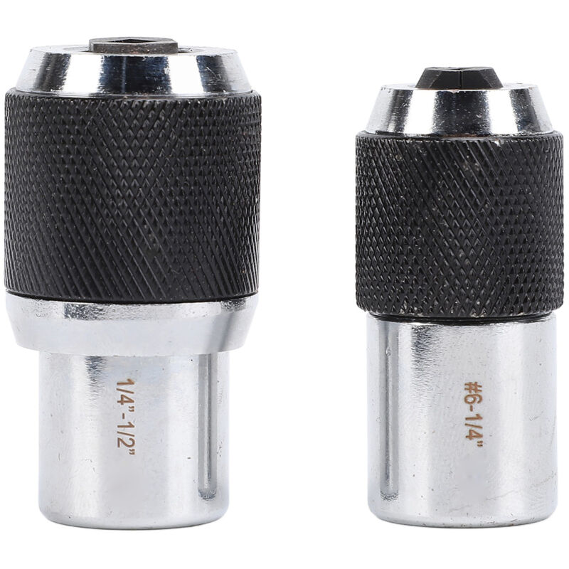 Wasserhahn-Steckdosen-Set, 2 Stück 6-1/4 Zoll 1/4 Zoll -1/2 Zoll Wasserhahn-Matten 3/8 Zoll Vierkant-Steckstecker-Adapter.