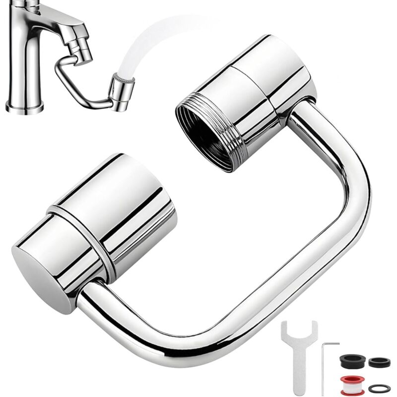 Wasserhahnverlängerung, um 1080 Grad drehbare Wasserhahnverlängerung, Strahlregler-Wasserhahnzubehör, multifunktionale Wasserhahnverlängerung für Bad