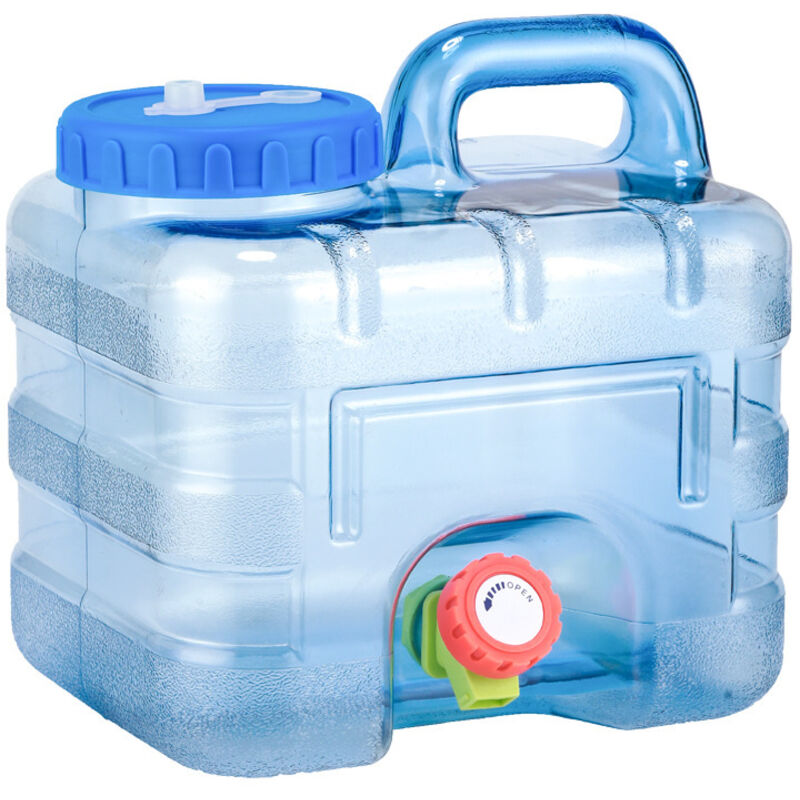 Wasserkanister, 7,5L-22L Wassertank mit Hahn, Camping Wassertank mit Griffen, Wasserspender mit Hahn, Camping Trinkwasserkanister, Wasserkanister für