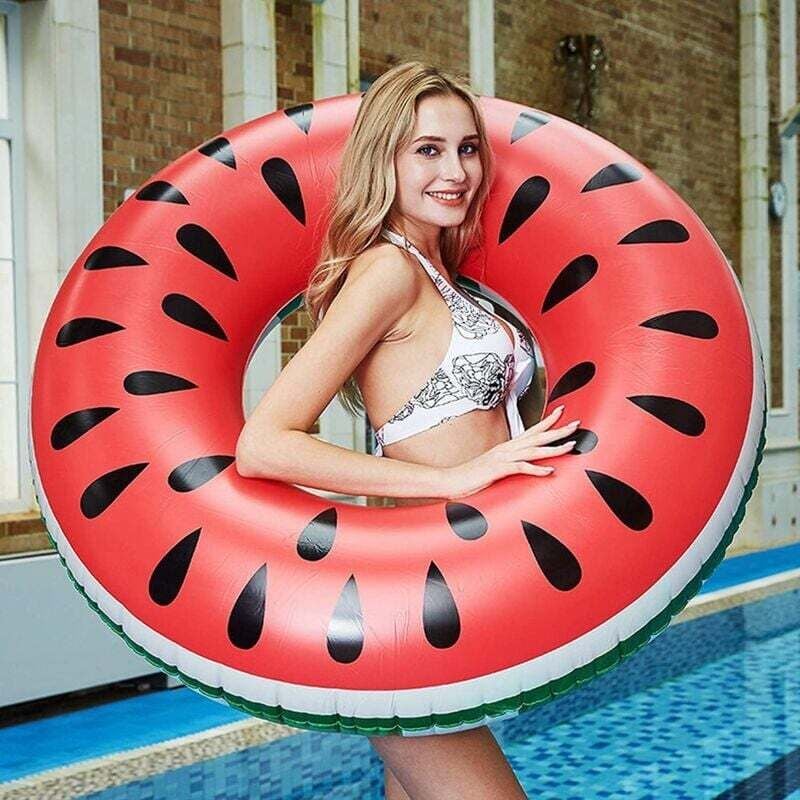 Wassermelonenboje, Schwimmring, Sommerboje, Wasserspielzeugboje, Schwimmbad, aufblasbare Boje, aufblasbares Schwimmbad, aufblasbares Schwimmbad,
