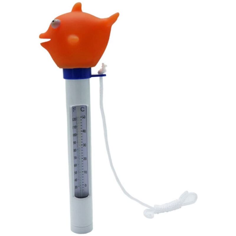 Wasserthermometer für Schwimmbäder, Cartoon-Messgerät für Spa-Pools, schwimmender Wasserzähler mit Seehai