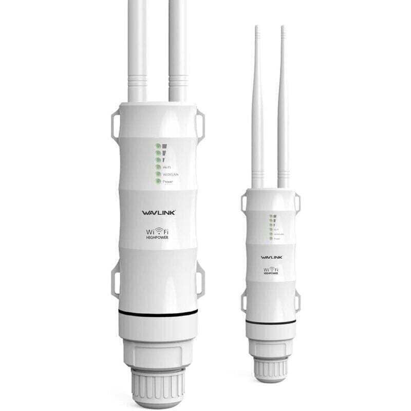 Wavlink AC600 Leistungsstarker WLAN-Verstärker/Repeater, XU, für den Außenbereich, unterstützt PoE/Dualband 2,4 + 5 GHz/2 WLAN-Antennen mit großer