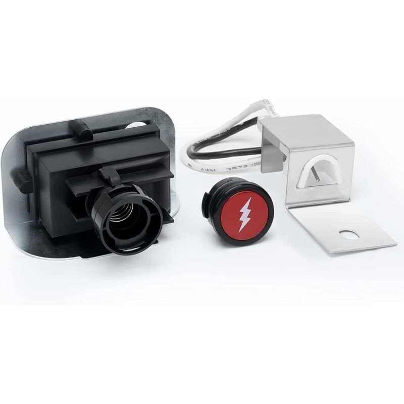 Sjqka - Ersatz-Elektronikzündungssatz für Weber Q120 und Q220 Gasgrills, ersetzt Weber-Teilenummer 64868, Schwarz