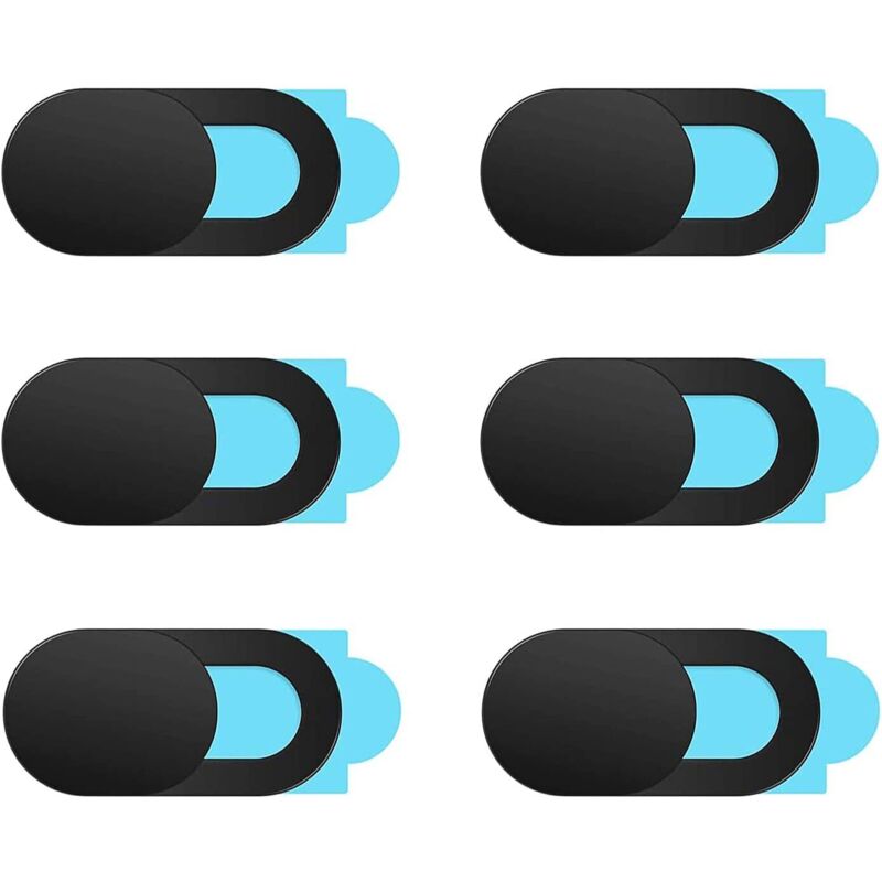Webcam-Abdeckung, 6-teiliges ultradünnes Webcam-Schutzset, ausziehbare Webcam-Abdeckung für Laptop, iPad, MacBook, iPhone, Handy-Zubehör
