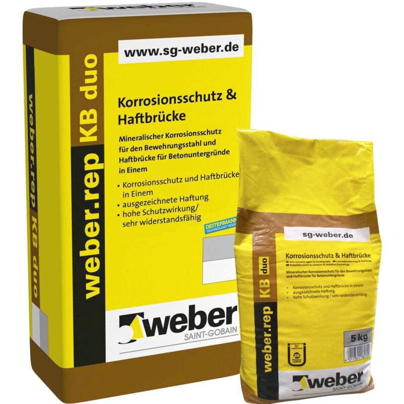 Weber Saint Gobain - weber.rep kb duo Korrosionsschutz & Haftbrücke 5 kg