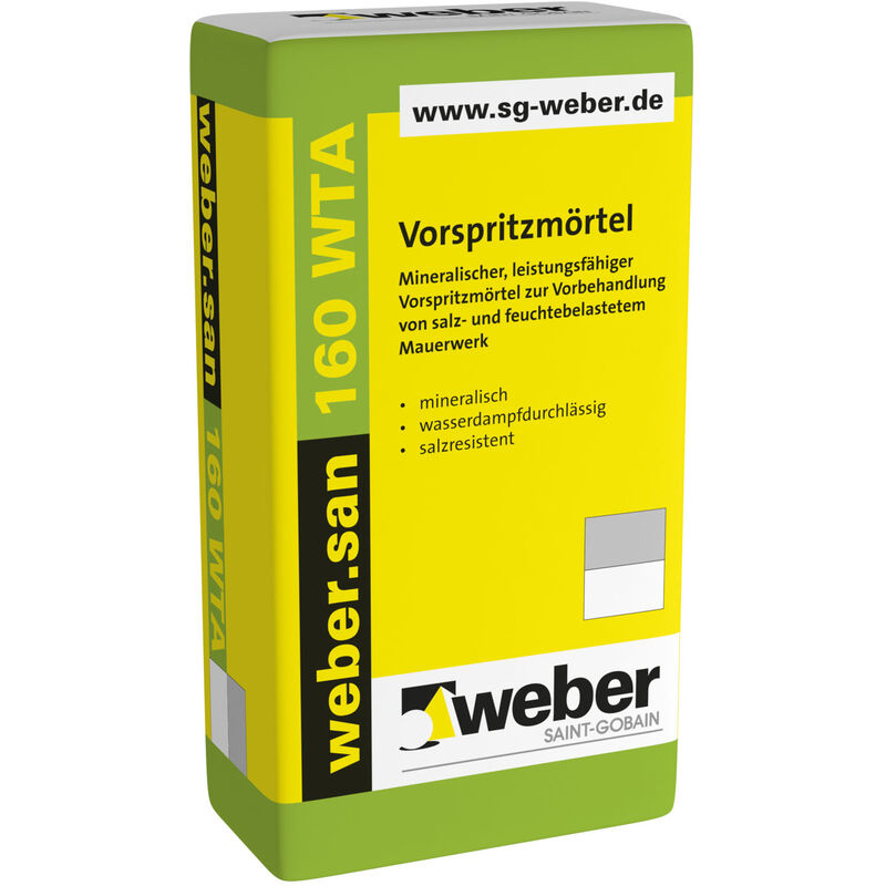 Weber Saint Gobain - weber.san 160 wta Vorspritzmörtel naturgrau 30kg