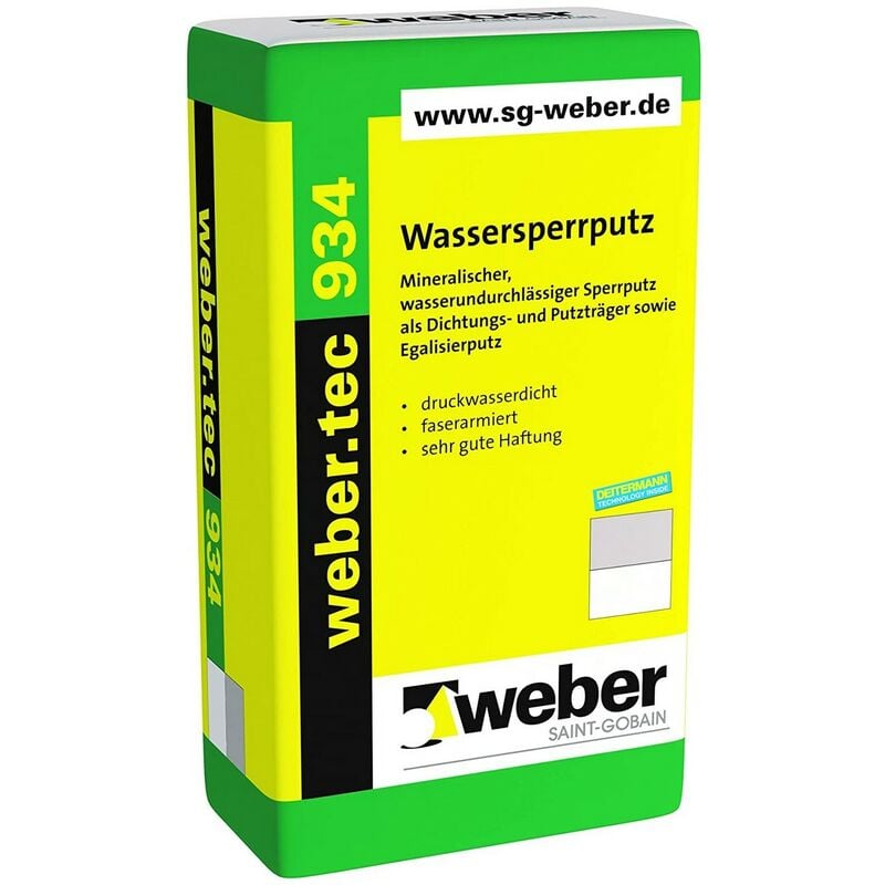 Weber Saint Gobain - weber.tec 934 Wassersperrputz, 25 kg