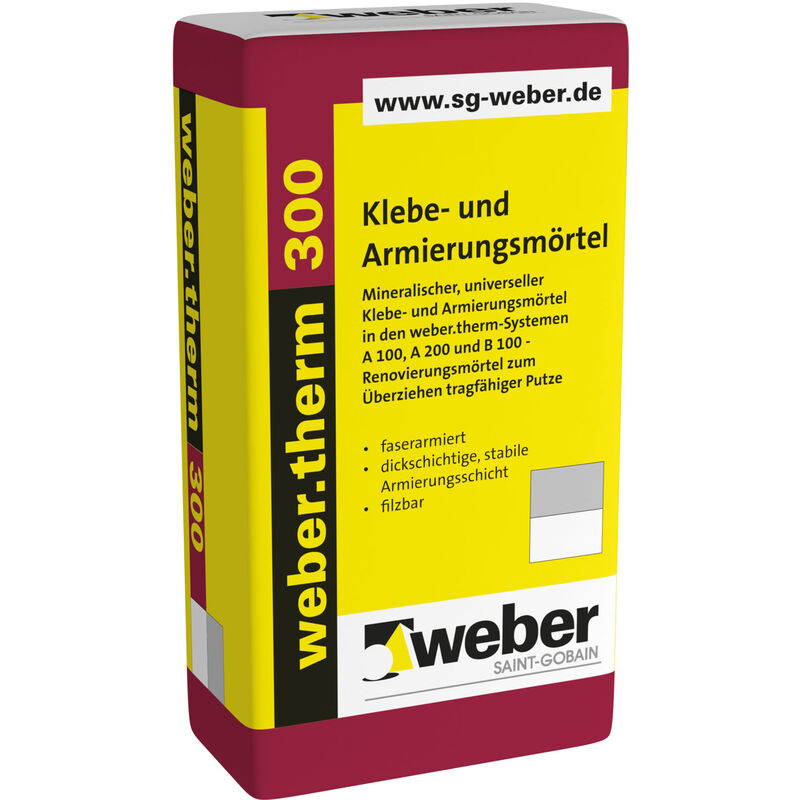 Weber Saint Gobain - weber.therm 300 Klebe- und Armierungsmörtel grau 30 kg