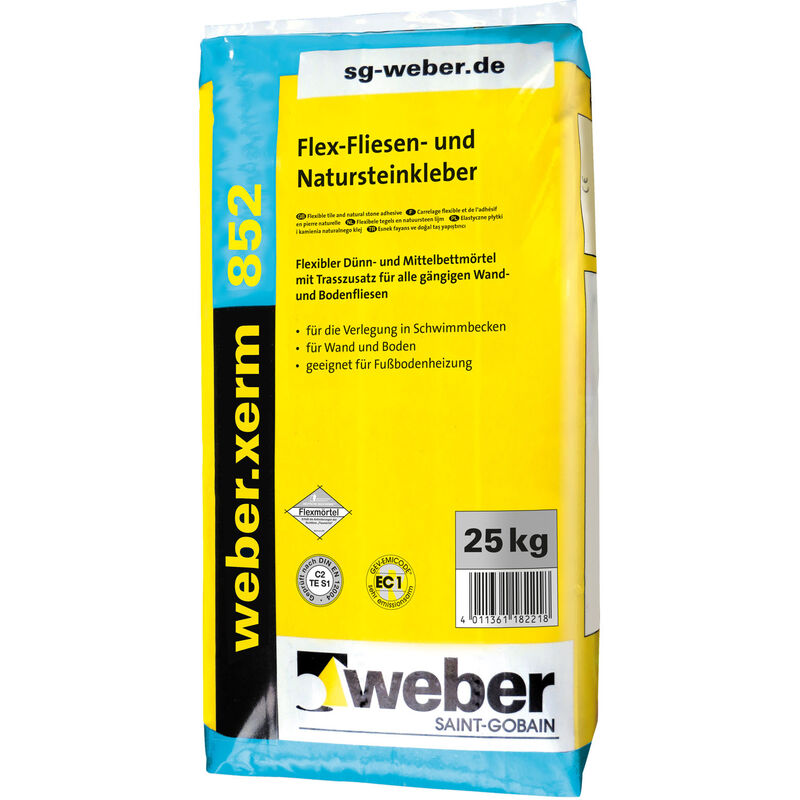 Weber Saint Gobain - weber.xerm 852 Flex-Fliesenkleber 25kg grau