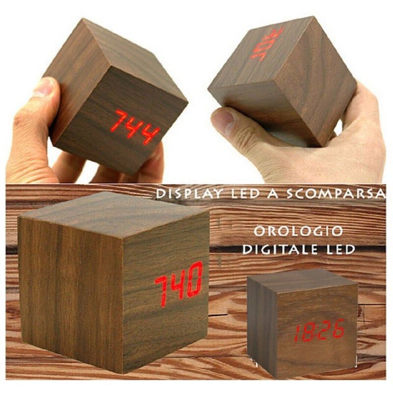 Trade Shop Traesio - Trade Shop - digital orology led effect effect auf cubo temperature -