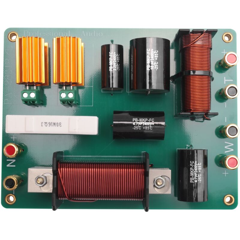 -Wege-Lautsprecher-Crossover, Professionelle Bühnenperformance, 1500 W Frequenzteiler für Einzelne 15--18--Lautsprecher