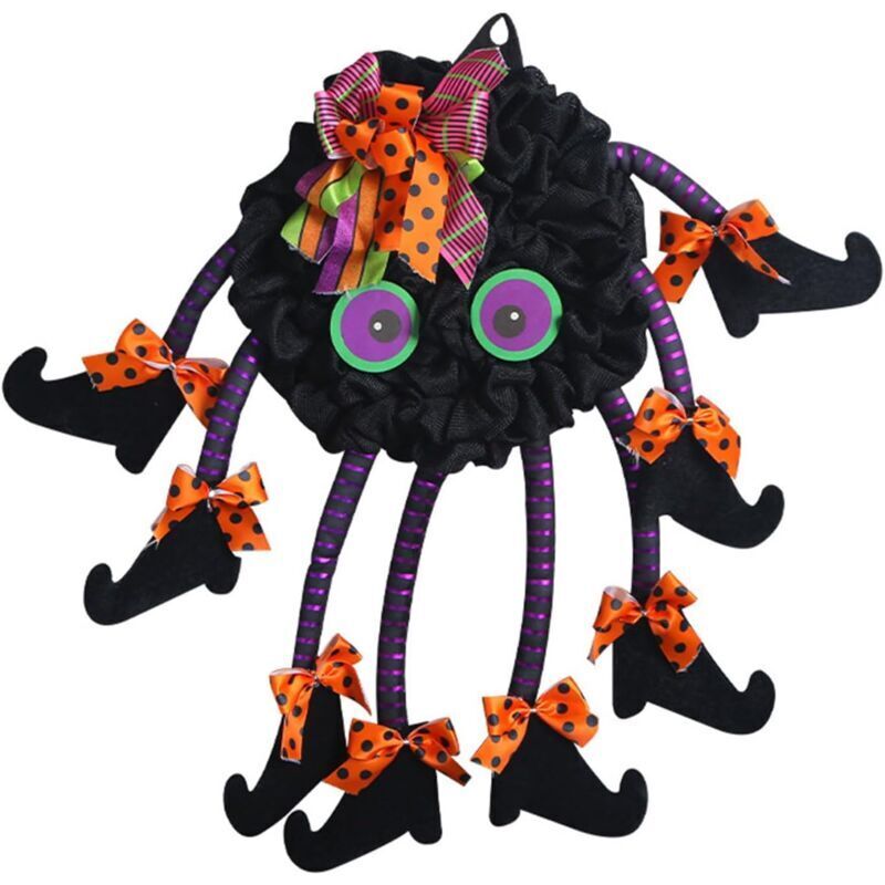 Mehrbeiniger Halloween-Hexenkranz-Anhänger, Haustür-Dekoration, Halloween-Dekorations-Requisiten