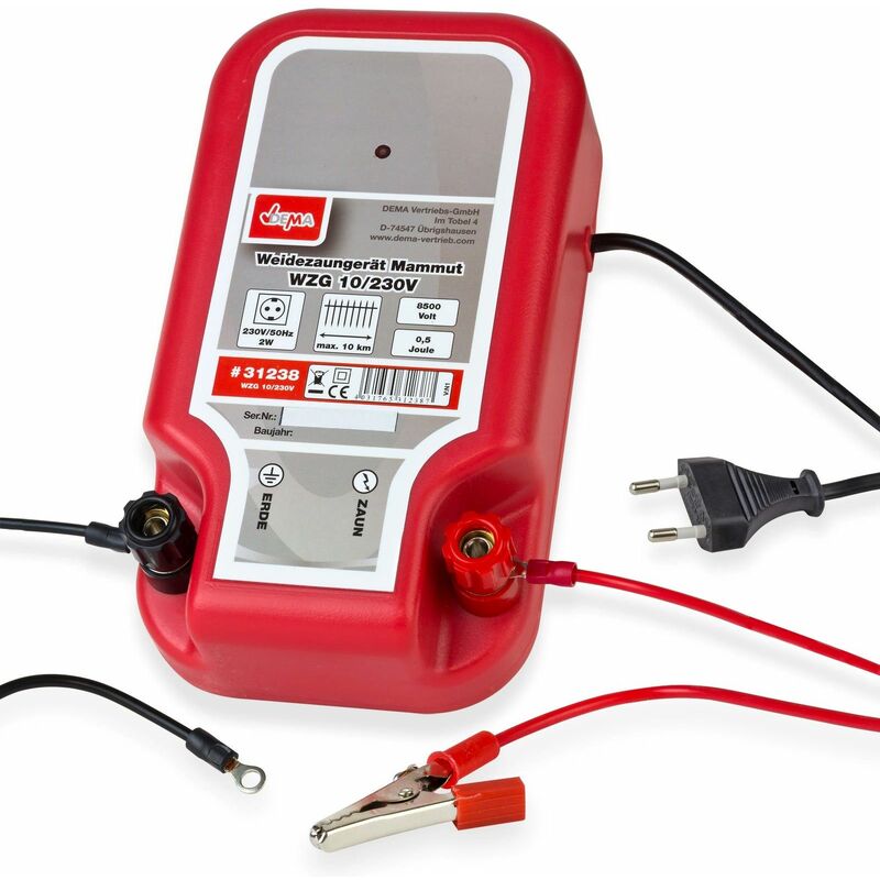 Weidezaungerät Elektrozaungerät Mammut WZG10 230V Elektrozaun Weidezaun