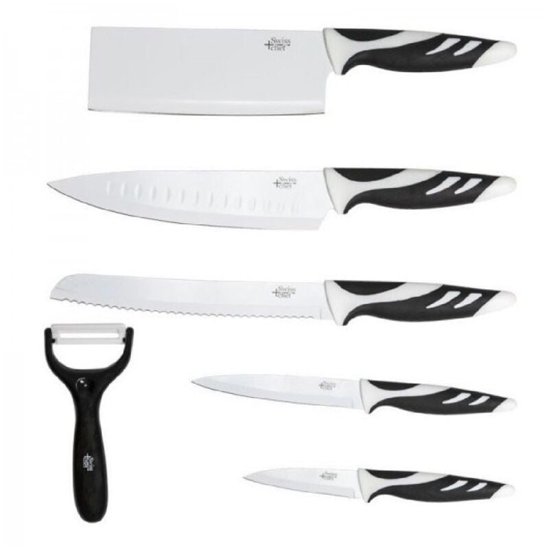 Messer Swiss weiße 6-Messer Set. Cecotec