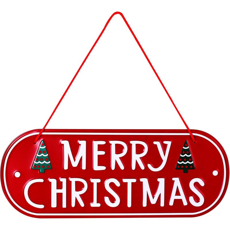 Weihnachts-Eisenschilder für die Haustür, Weihnachtsdekoration für Zuhause, Wandschmuck, rustikale Weihnachtsdekoration für den Außenbereich,