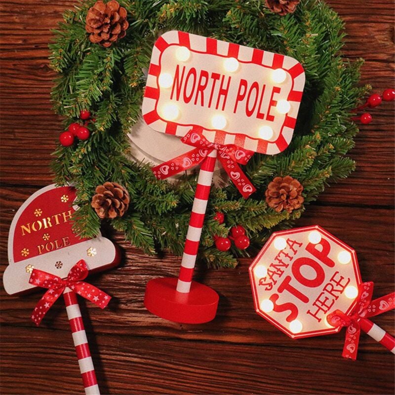 Weihnachts-LED-Lampe, vertikale Schilder mit für Lampe, a