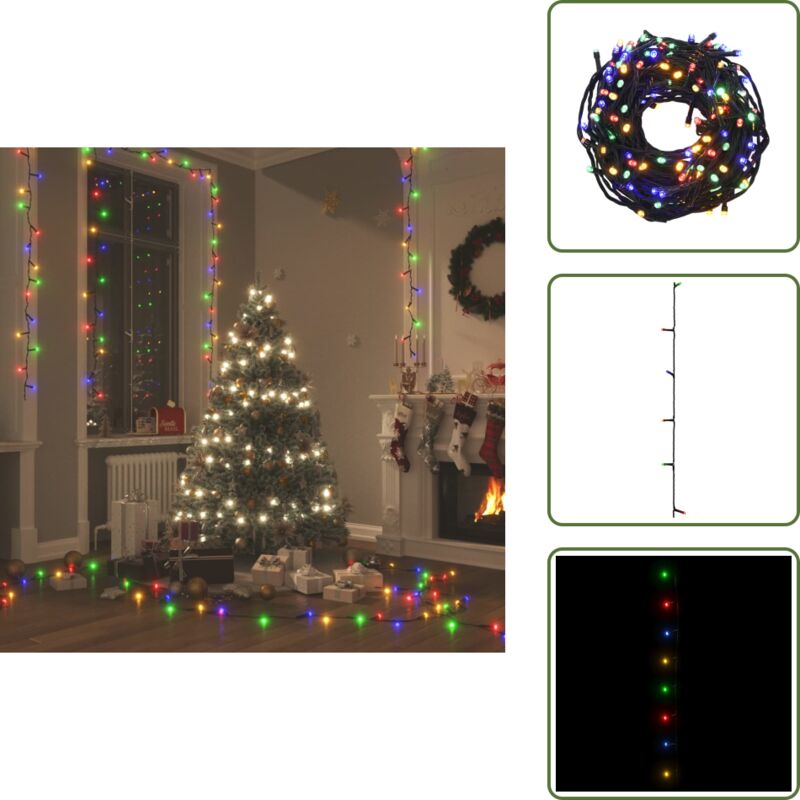 LED-Lichterkette mit 2000 LEDs Mehrfarbig 200 m pvc - Weihnachtsbeleuchtung - LED-Lichtringe - Lichterkette - Outdoor Beleuchtung