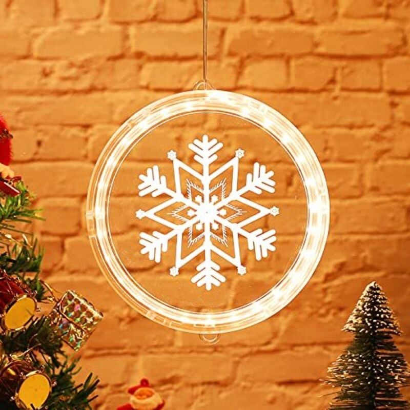 Weihnachtsfensterlicht-Dekoration, Weihnachtsfensterlicht, Weihnachtsbaumschmuck, Weihnachtsfensterlicht-Dekoration Innen, Batteriebetriebene
