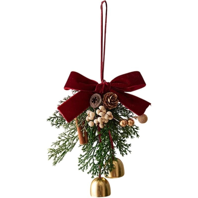 Weihnachtsglocken-Dekoration (1 Stück) – Weihnachtsdekoration – Dekoration für Veranda, Außenwand, Fenster, Kamin, Weihnachtsbaum, Kränze –