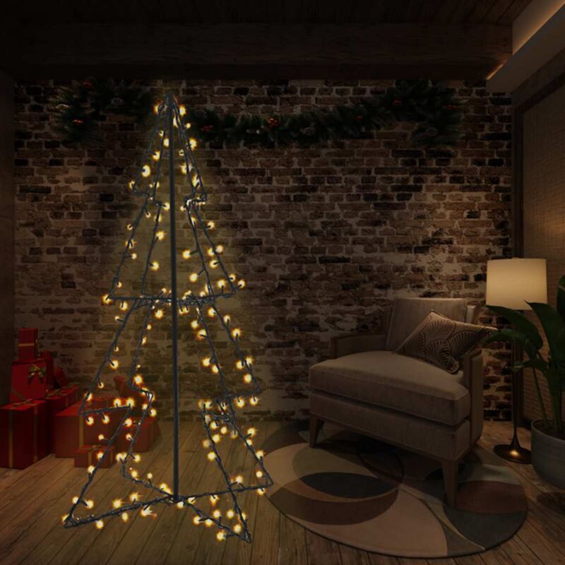 Weihnachtsbaum in Kegelform 240 LEDs Indoor Outdoor 115x150 cm Vidaxl