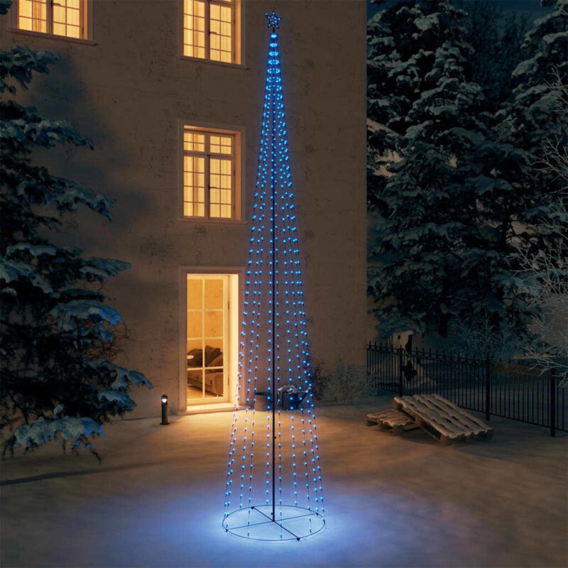 Vidaxl - Weihnachtsbaum Kegelform 752 LEDs Deko Blau 160x500 cm