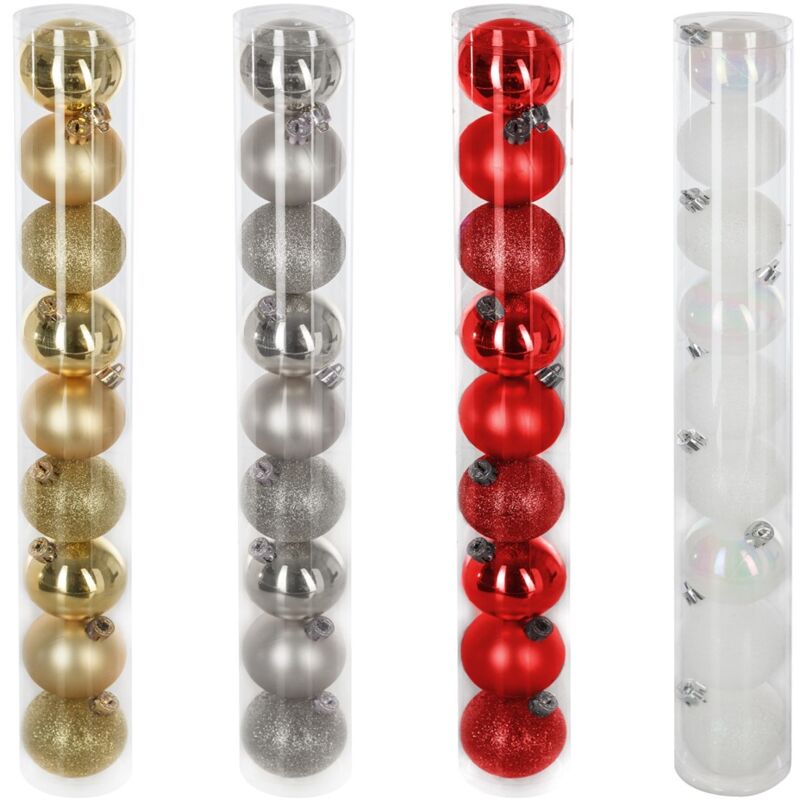 OSE - Christbaumkugeln in Gold, Silber, Rot oder Weiß — X9 Rot