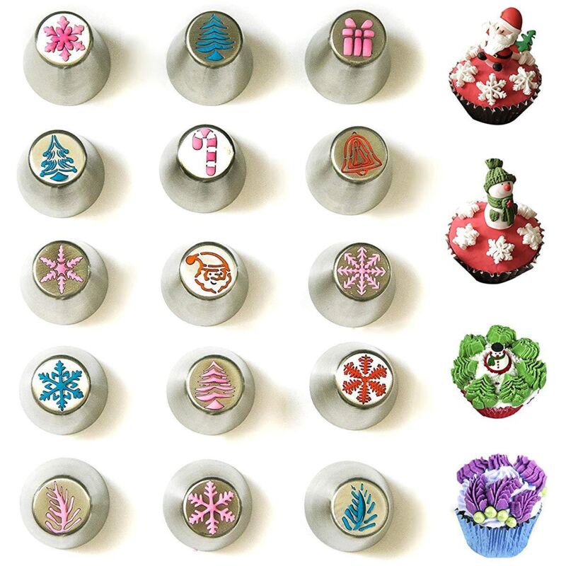 Weitere Weihnachtsdekorationen, russische Eishockey-Spritztüllen, Weihnachtsdesign, Kuchen, Backen, dekorative Werkzeuge