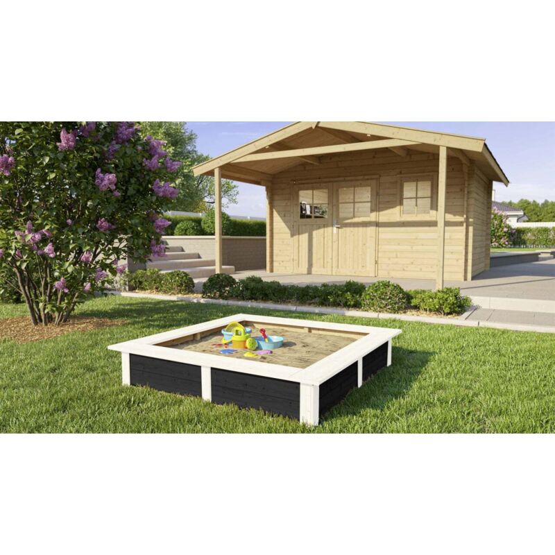 Weka - Sandkasten Aina Sandkiste Kindersandkasten 119 x 119 cm 350 Liter Sandbox
