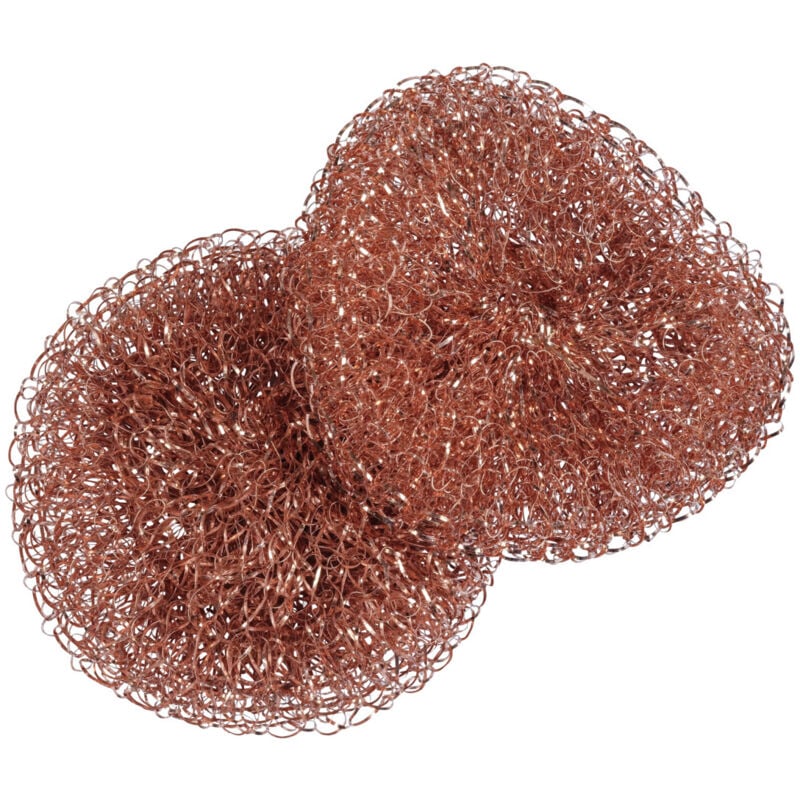 WENKO Kupferputzlinge Kupfer Schwamm Schmutz Reiniger Töpfe 2er Pfannen Cobi