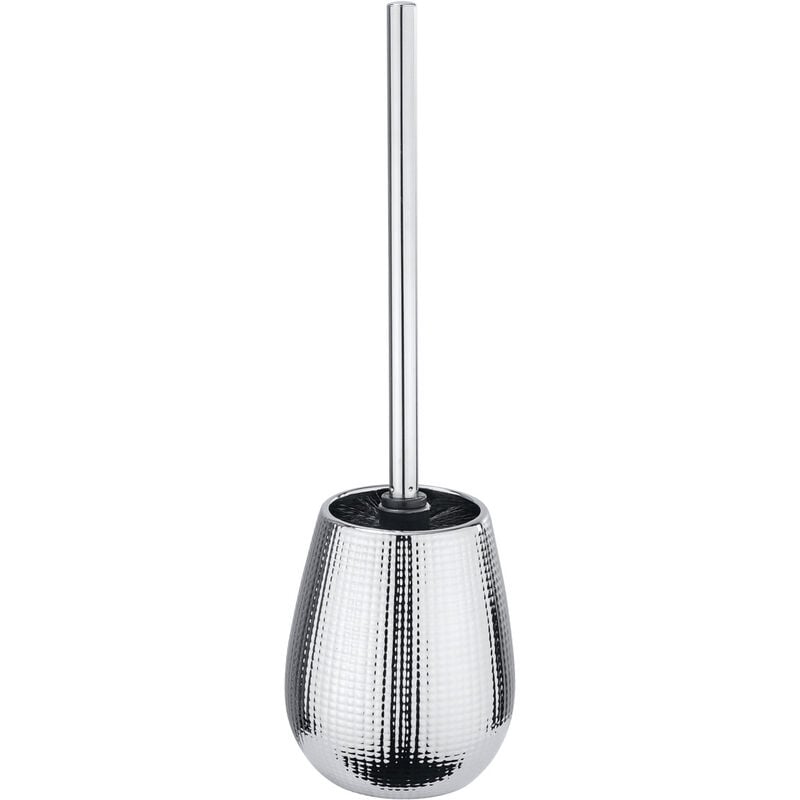 WC-Garnitur Dakar Keramik, Keramik, Silber glänzend, Keramik chrom - silber glänzend - Wenko