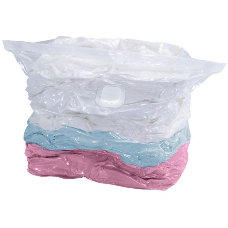 Vakuum Kleider Sack Aufbewahrung Kleidung System Wäsche Säcke l Beutel - transparent - Wenko