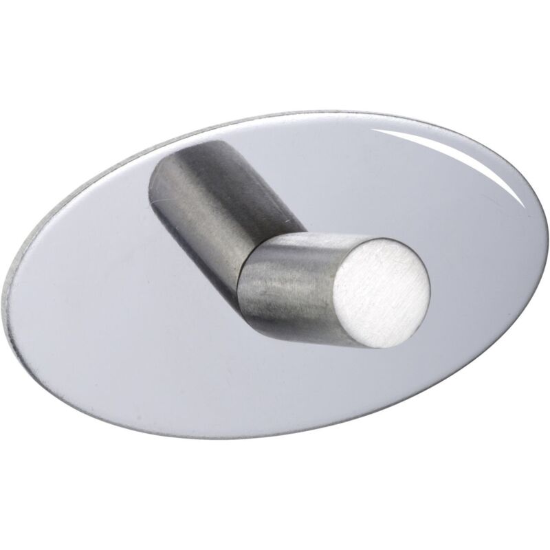 Wenko - Wand Haken Kleider Garderoben Handtuch 2er Set piceno Silber - silber glänzend