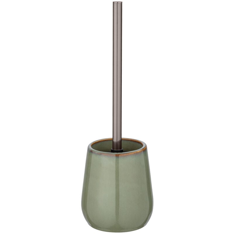 WC-Garnitur Sirmione Keramik, WC-Bürstenhalter, Grün, Keramik grün, Edelstahl rostfrei kupfer - grün - Wenko