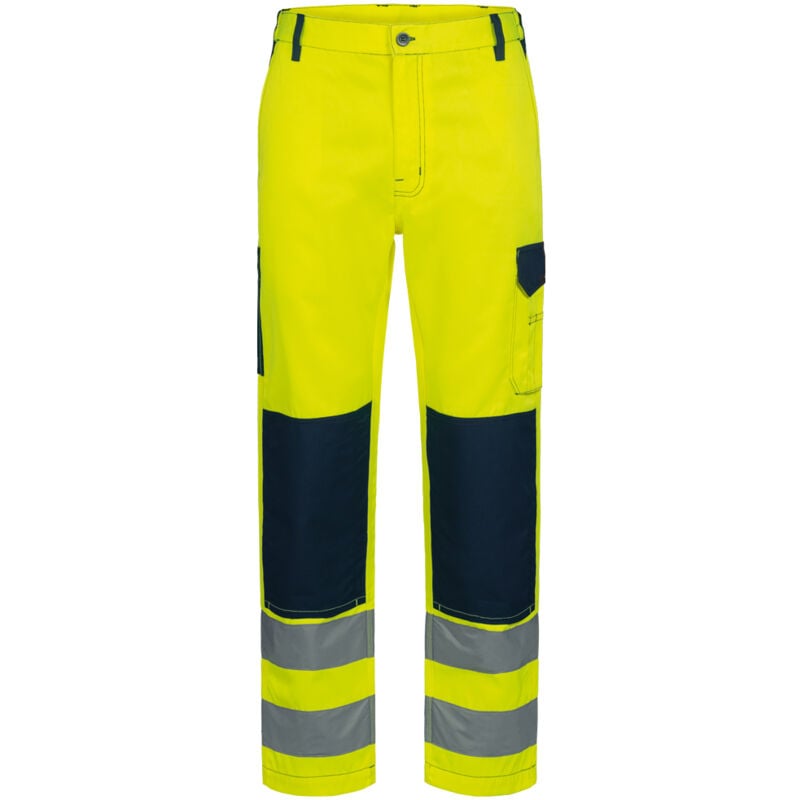 Gr .42 WERDAU WARNSCHUTZ-BUNDHOSE gelb WERDAU HIGH VISIBILITY TROUSERS