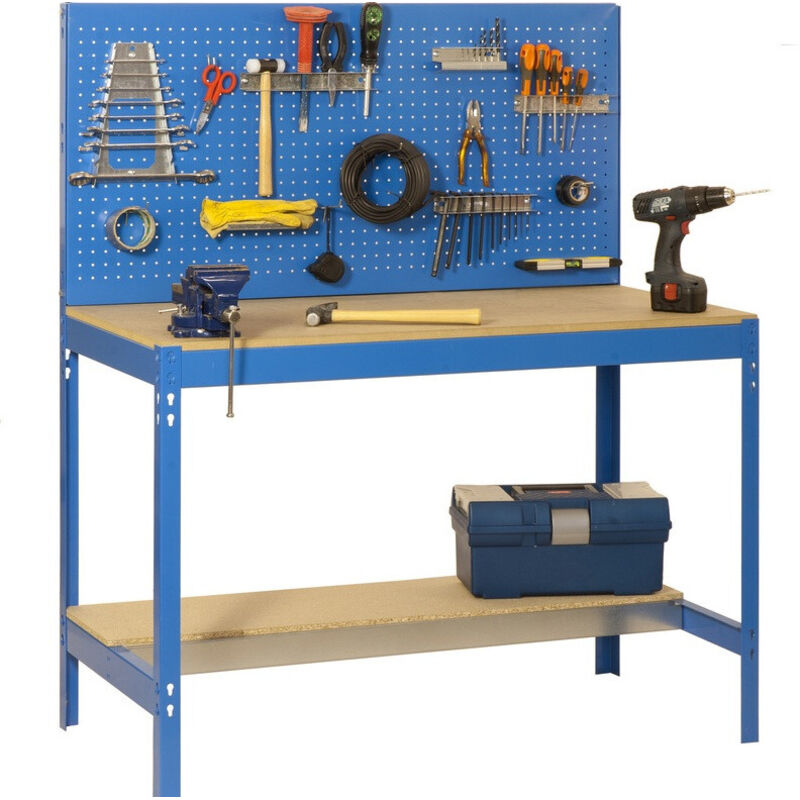SimonRack - Werkbank 1440x1200x600mm Belastung 600 kg - BT-2 1200 Blau