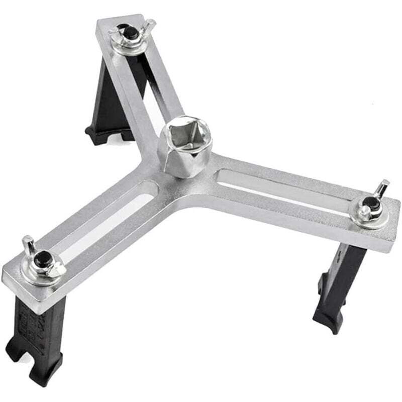 Werkzeug zum Entfernen des Tankdeckels – Werkzeug zum Ausbau der Kraftstoffpumpe mit 3-Backen-Benzinpumpenschlüssel