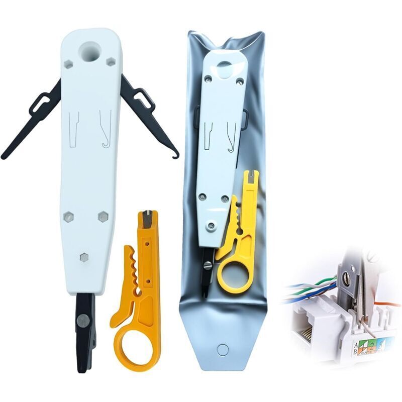Werkzeug zur Montage von Netzwerkboxen, Werkzeug für Telefon-Patchpanels, Werkzeug für Netzwerkkabelmodule, KD-1, verwendet für Audio- und