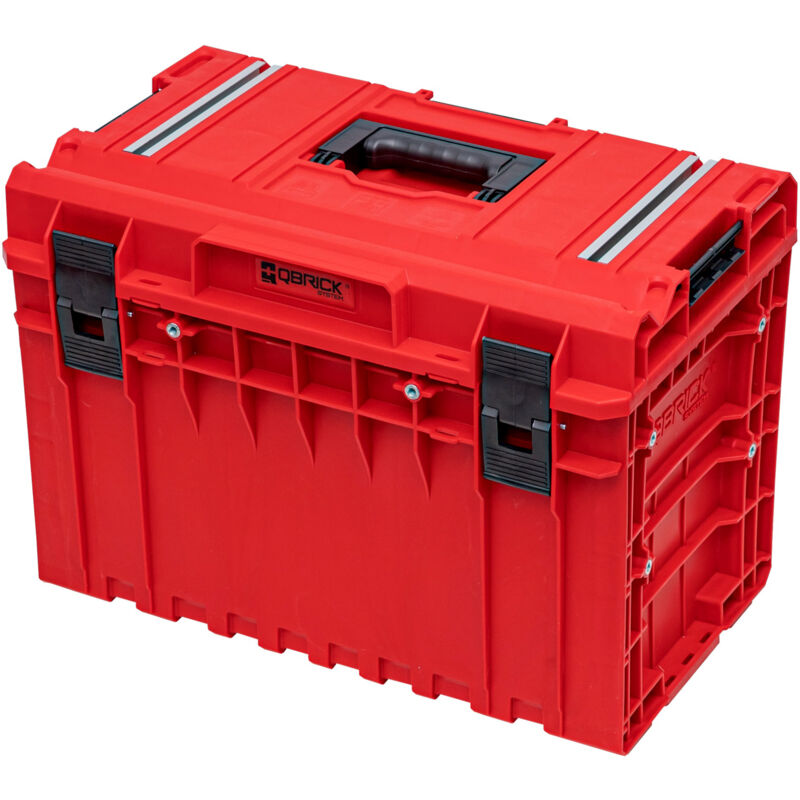 System one 450 2.0 Technik red ultra hd Custom Werkzeugkoffer modularer Organizer 585 x 385 x 420 mm 52 l stapelbar IP66 - Qbrick