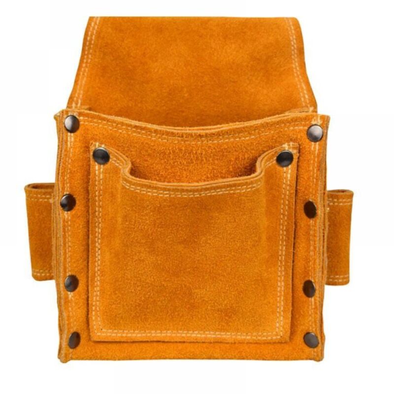 Werkzeugtasche aus Leder für Tischler, Elektriker, Organizer, dicke Werkzeugtasche, Bohrkoffer für Heimwerker, Bauarbeiter, Tischler