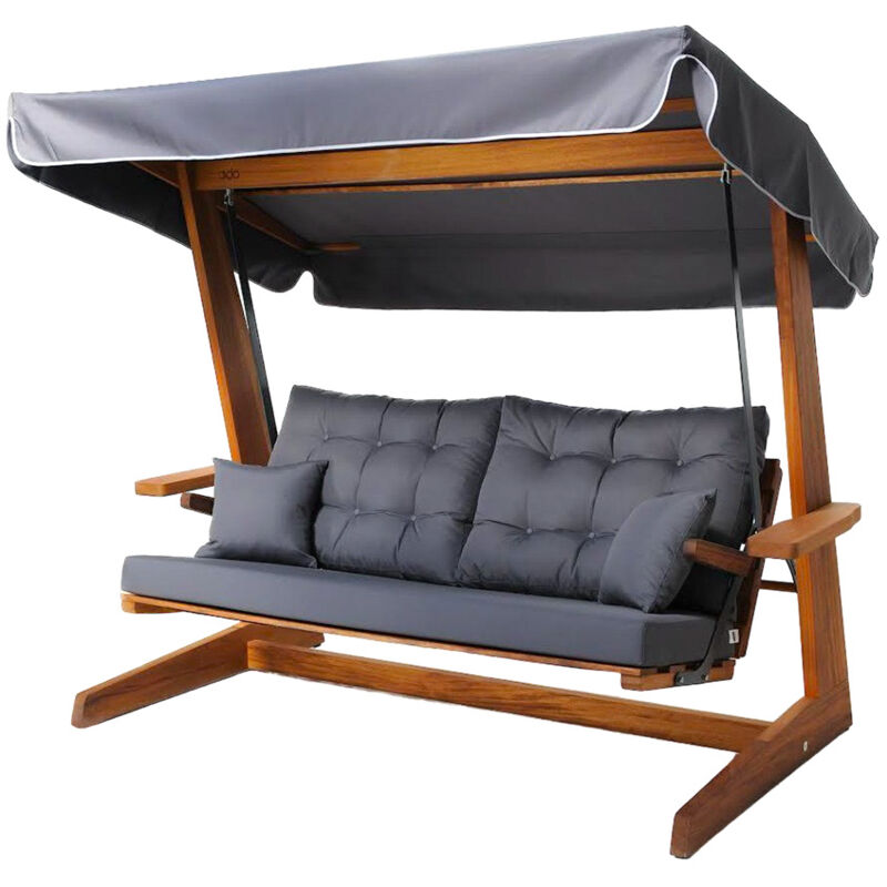 Holz Hollywoodschaukel Sia 2400 Anthrazit 120x236x190 cm - Westmann