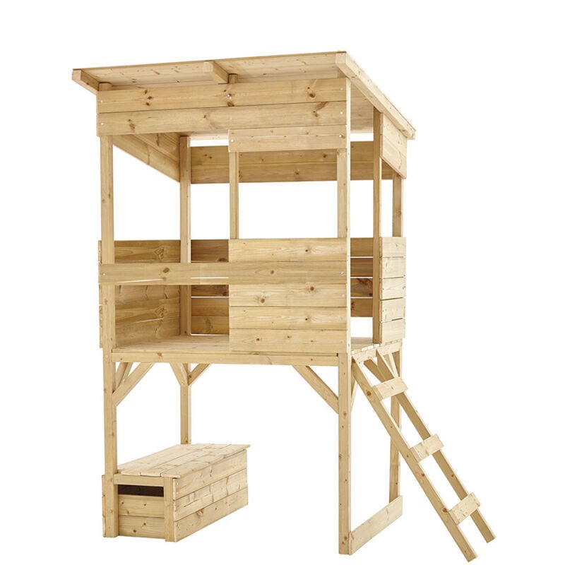 Holz Stelzenhaus Wildnis Natur 114x167x205 cm - Westmann