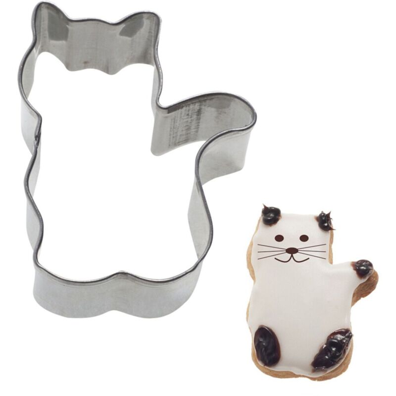 Ausstechform Katze 5 cm aus Edelstahl